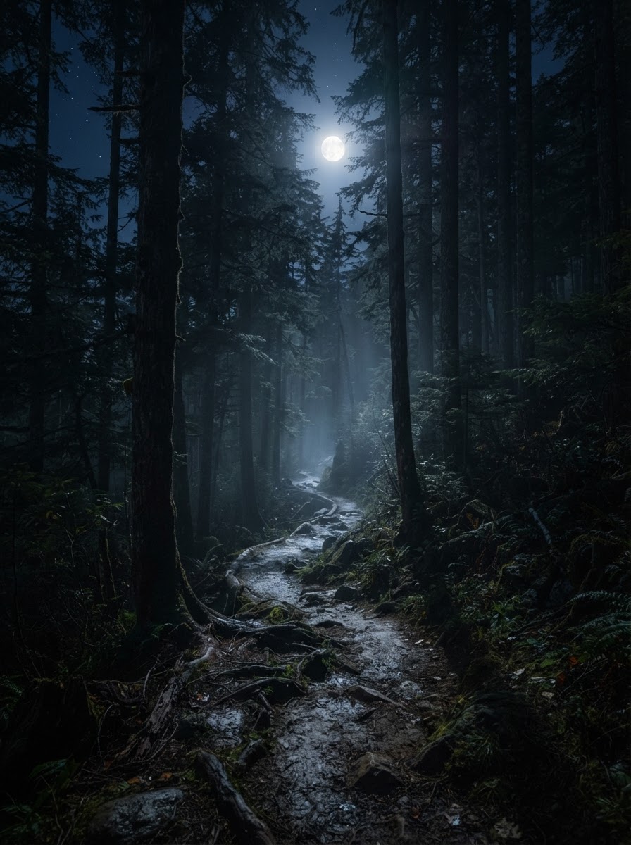 A forest trail for listening to wildlife